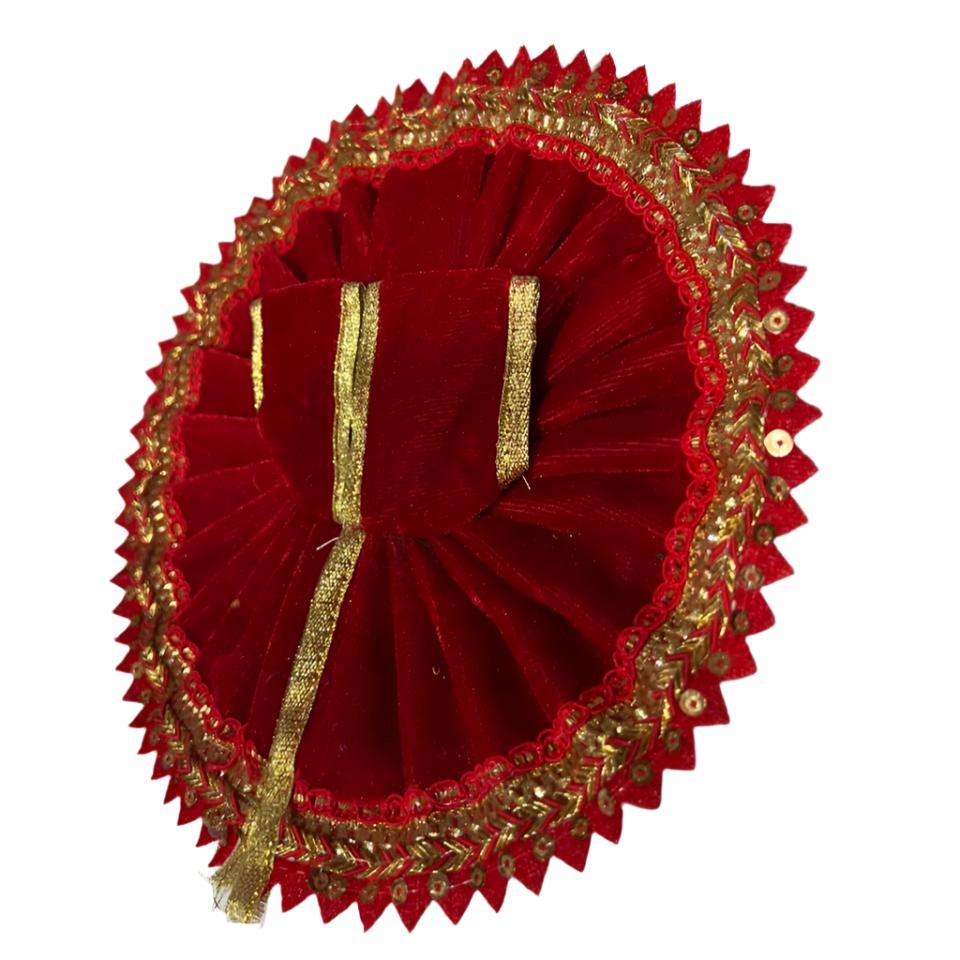 Red Velvet Dress for Laddu Gopal Idol – Stylish and Divine